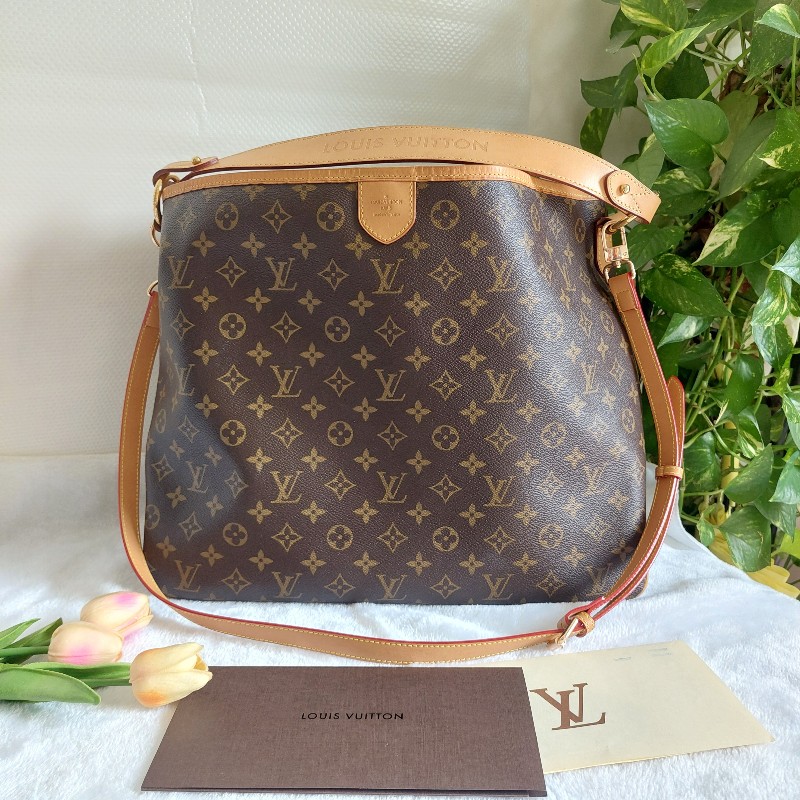LV Delightful   ( MM/中)  肩背包🌈實品拍照🌈 M40353 肩背包~二手約9.2成新-7