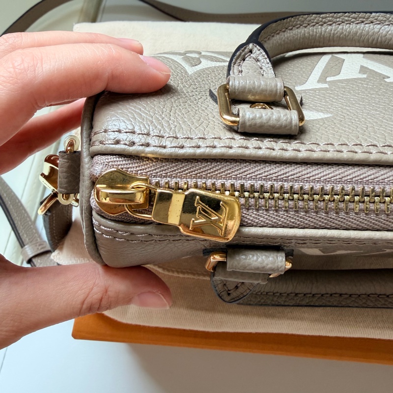 （二手）LV Louis Vuitton Nano Speedy 大象灰 台灣購證-10
