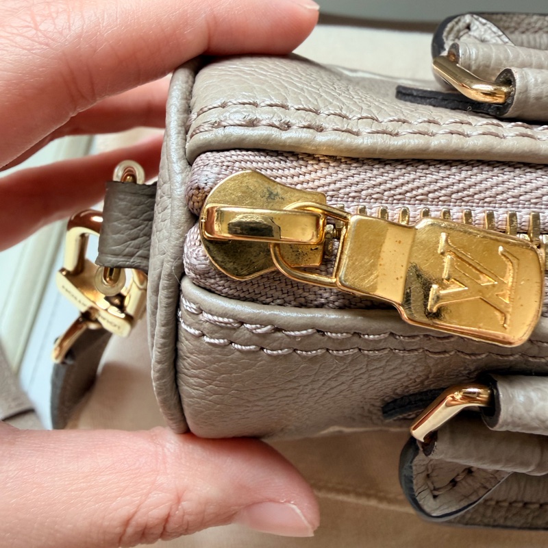 （二手）LV Louis Vuitton Nano Speedy 大象灰 台灣購證-16