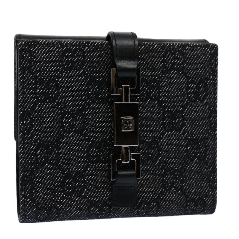 【日本直送】GUCCI GG 帆布 Jackie 錢包 海軍藍 05474 正品 60080A-0