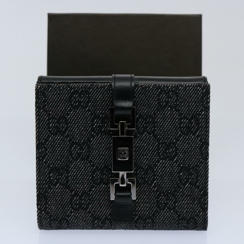 【日本直送】GUCCI GG 帆布 Jackie 錢包 海軍藍 05474 正品 60080A-11
