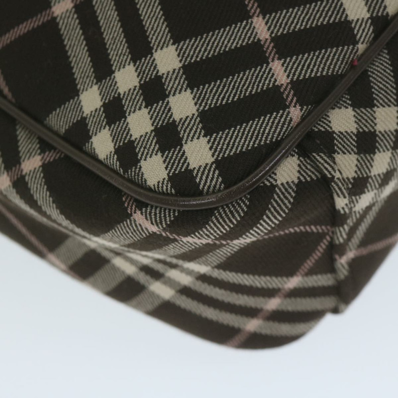 【日本直送】BURBERRY Nova 格紋藍標單肩包帆布棕色正品 60062-13