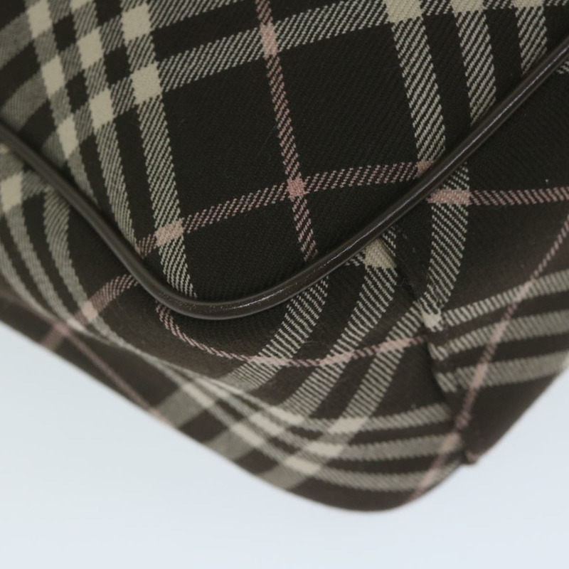 【日本直送】BURBERRY Nova 格紋藍標單肩包帆布棕色正品 60062-15