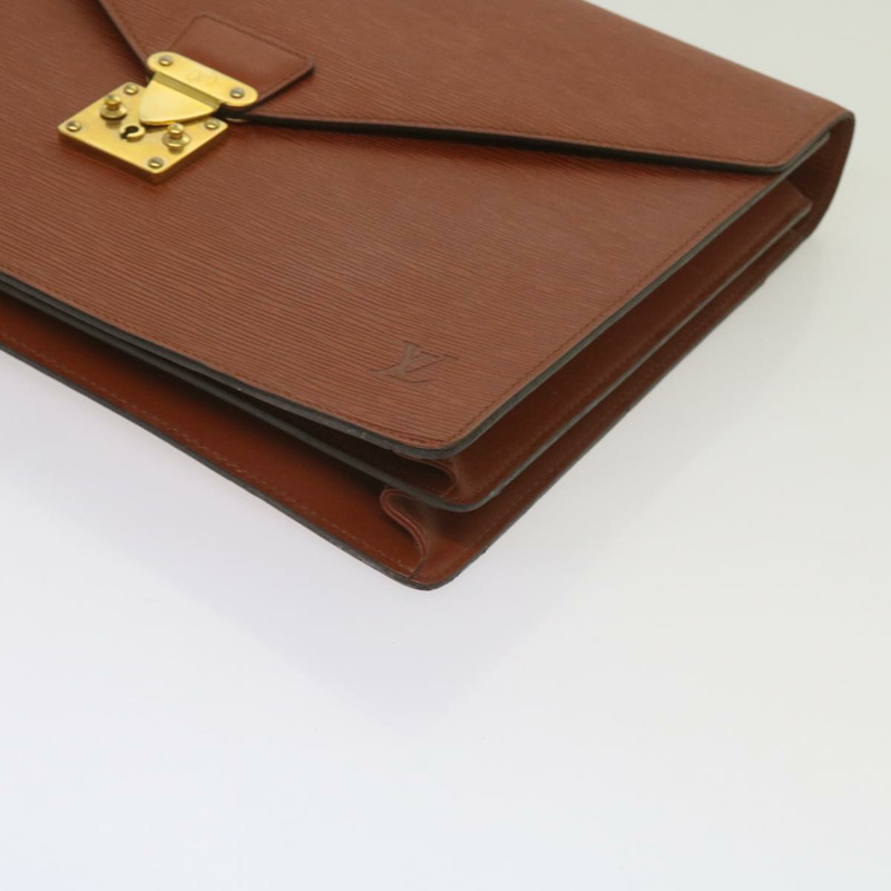 【日本直送】路易威登 Epi Serviette Conseiller 公事包 棕色 M54423 LV 正品 66184-13