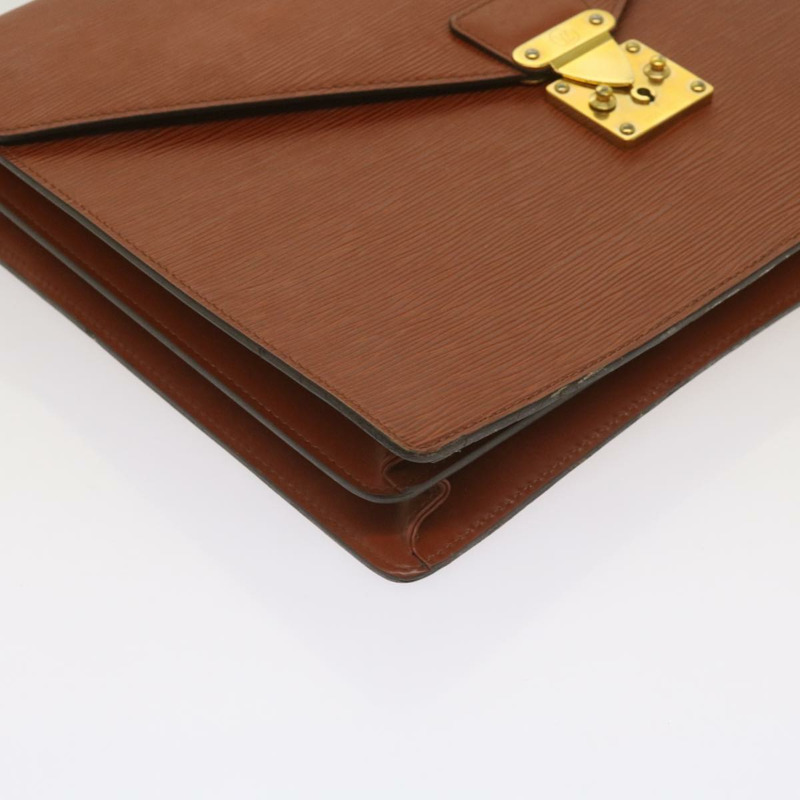 【日本直送】路易威登 Epi Serviette Conseiller 公事包 棕色 M54423 LV 正品 66184-14