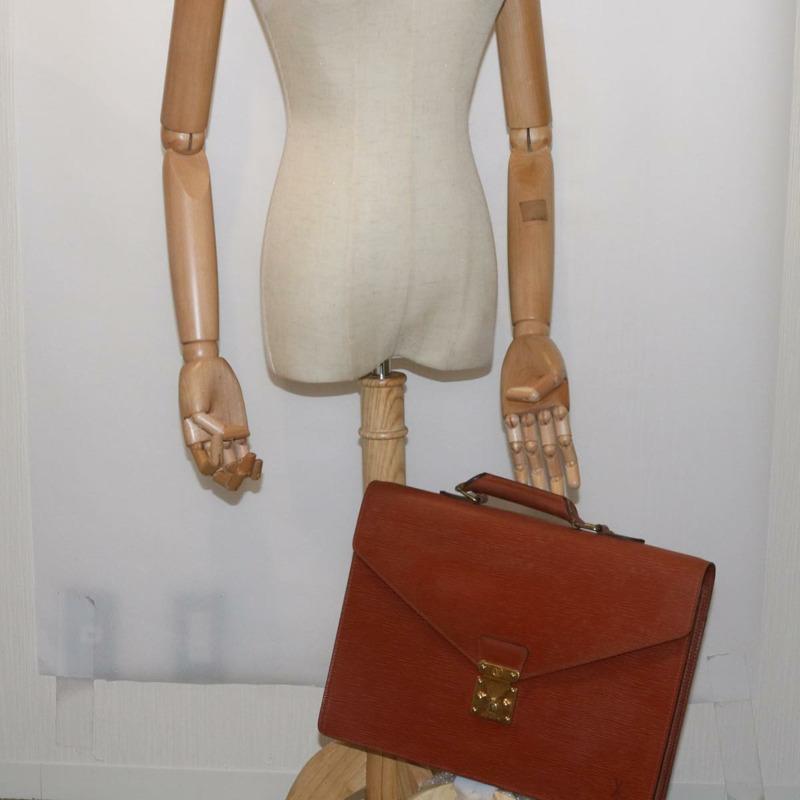 【日本直送】路易威登 Epi Serviette Conseiller 公事包 棕色 M54423 LV 正品 66184-24