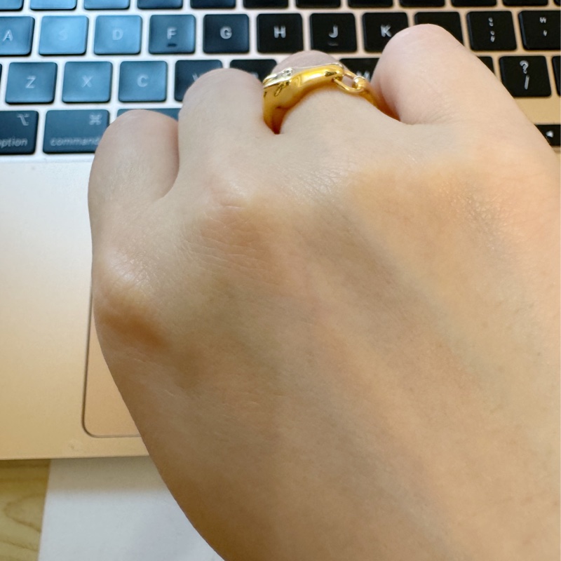 愛馬仕Hermes galop玫瑰金馬上鑽戒指 50碼-5