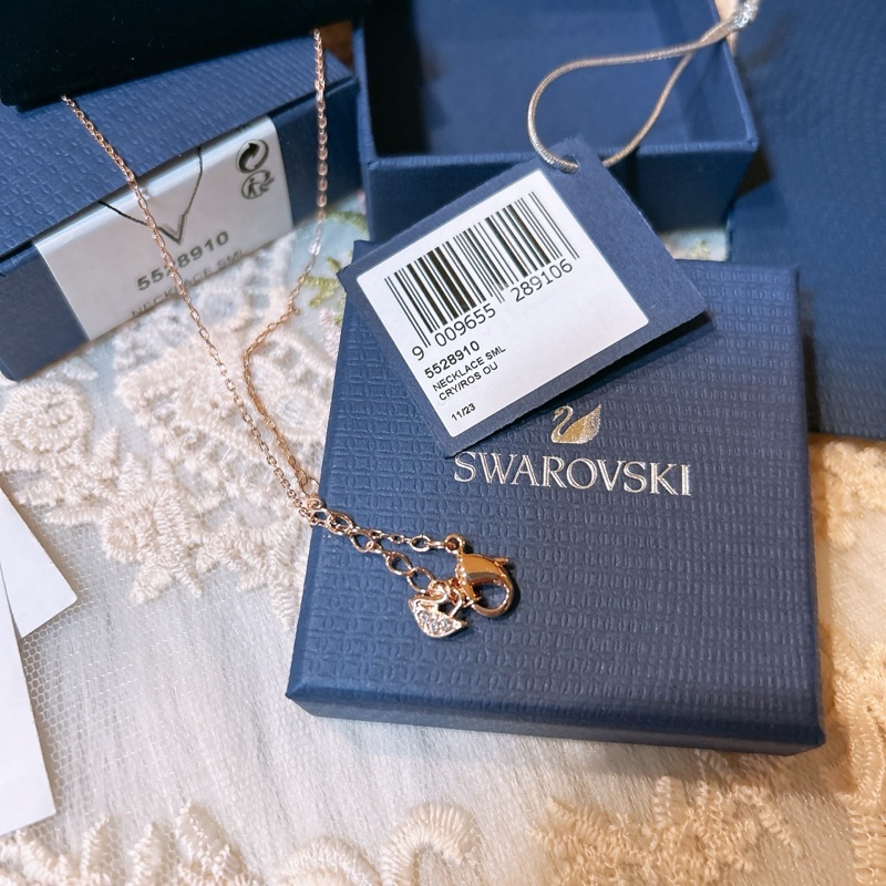 SWAROVSKI 施華洛世奇  熱賣款🔥V型玫瑰金項鍊-6