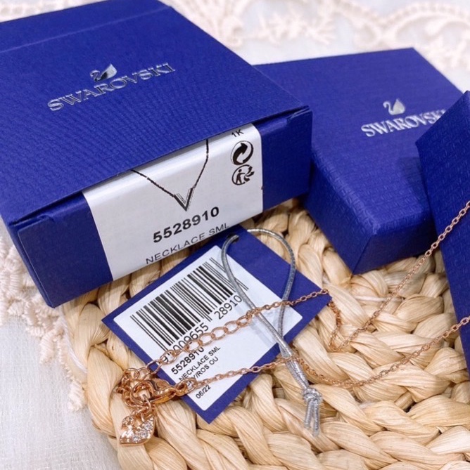 SWAROVSKI 施華洛世奇  熱賣款🔥V型玫瑰金項鍊-8