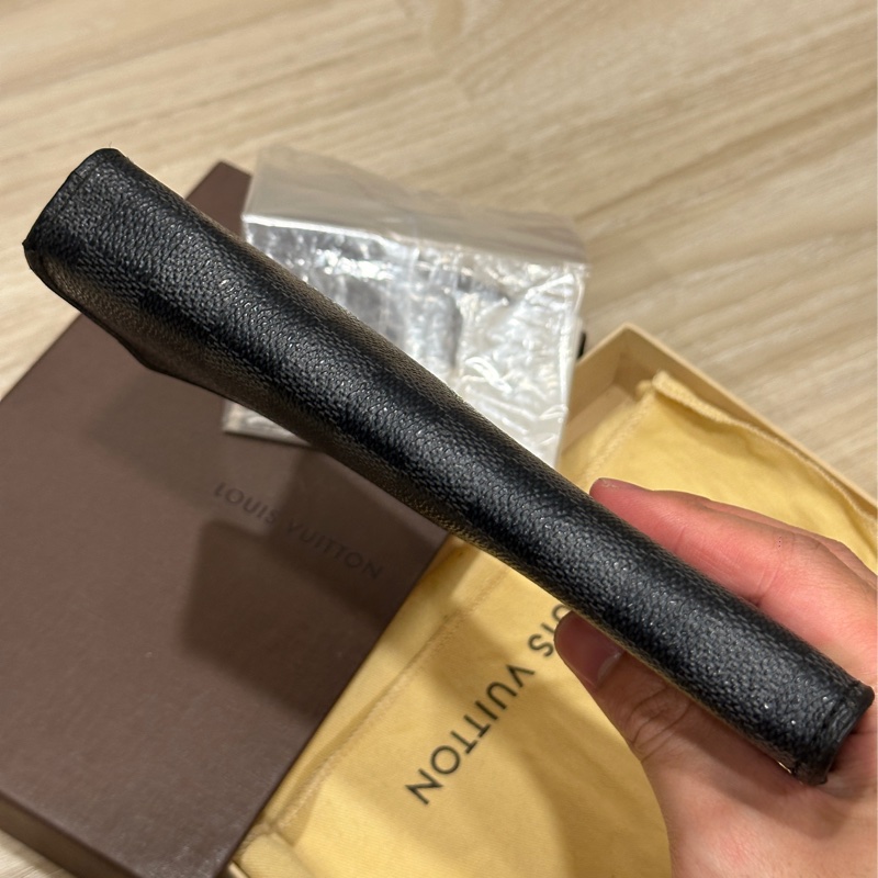 LV黑棋盤格長夾-1