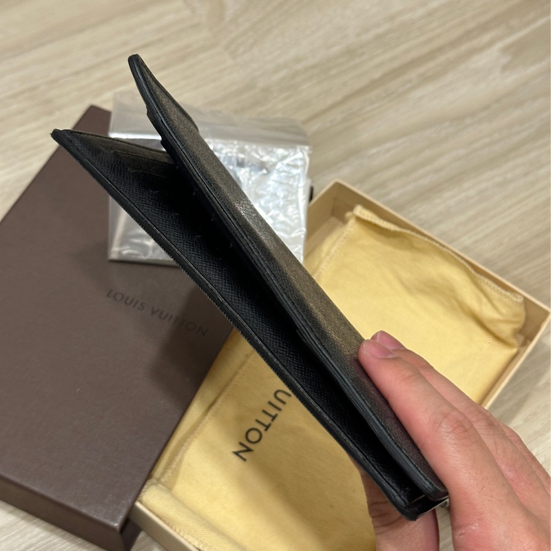 LV黑棋盤格長夾-3