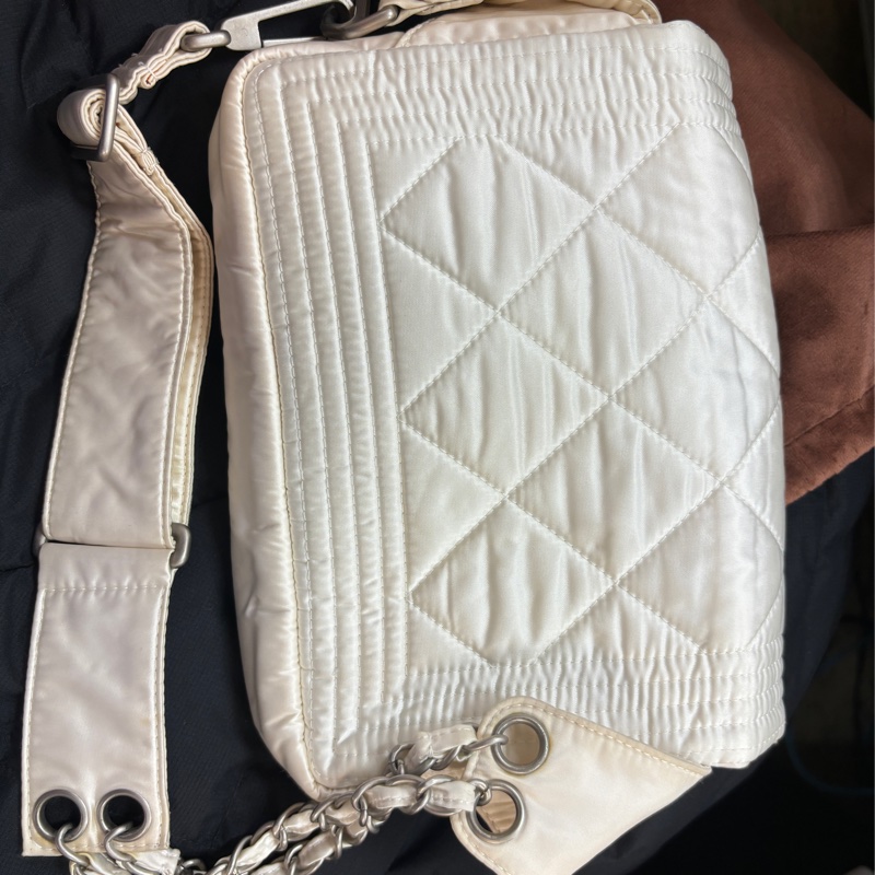 年底隨便賣）Chanel Vintage 運動方標系列 腰包 稀有-11