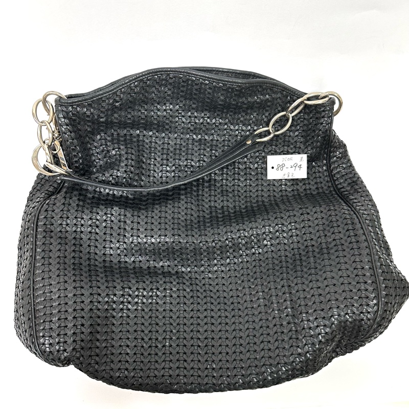 【美收精品】Dior 黑編織手提包 88-294-0