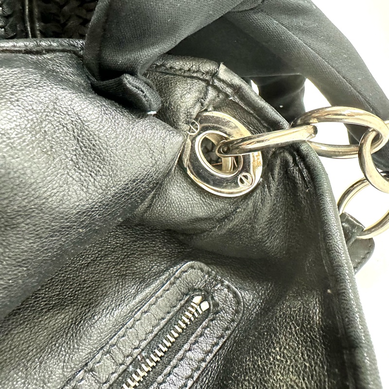 【美收精品】Dior 黑編織手提包 88-294-9