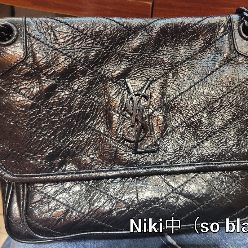 YSL Niki中號黑鍊（D扣款）-4