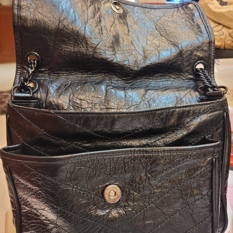 YSL Niki中號黑鍊（D扣款）-6