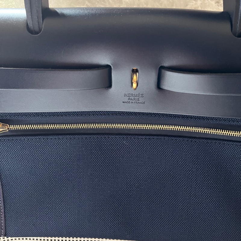 Hermes herbag31 全新 編織特殊款 熊貓-5