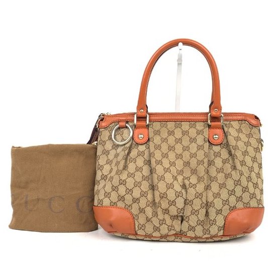 GUCCI Sukey系列 雙G緹花配皮托特包，逛街包，通勤包，手提包，二手真品，正品，現貨【已售出】-0