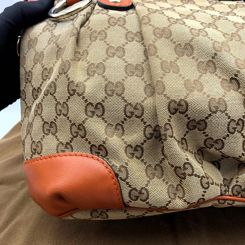 GUCCI Sukey系列 雙G緹花配皮托特包，逛街包，通勤包，手提包，二手真品，正品，現貨【已售出】-6