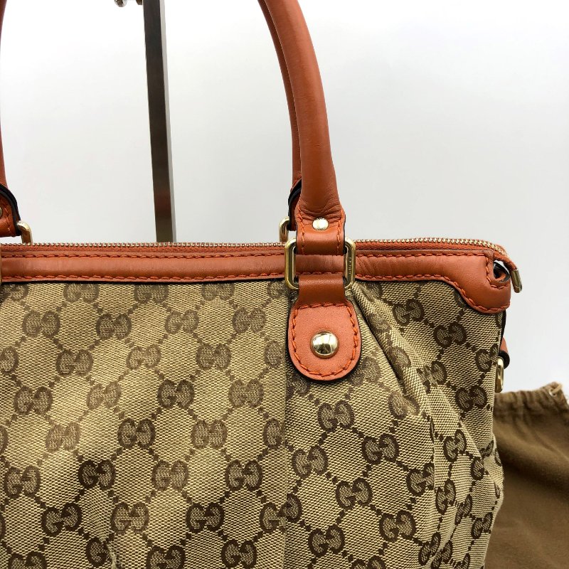 GUCCI Sukey系列 雙G緹花配皮托特包，逛街包，通勤包，手提包，二手真品，正品，現貨【已售出】-15
