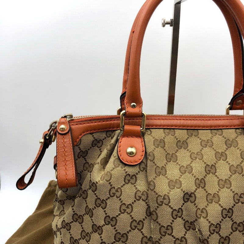 GUCCI Sukey系列 雙G緹花配皮托特包，逛街包，通勤包，手提包，二手真品，正品，現貨【已售出】-16