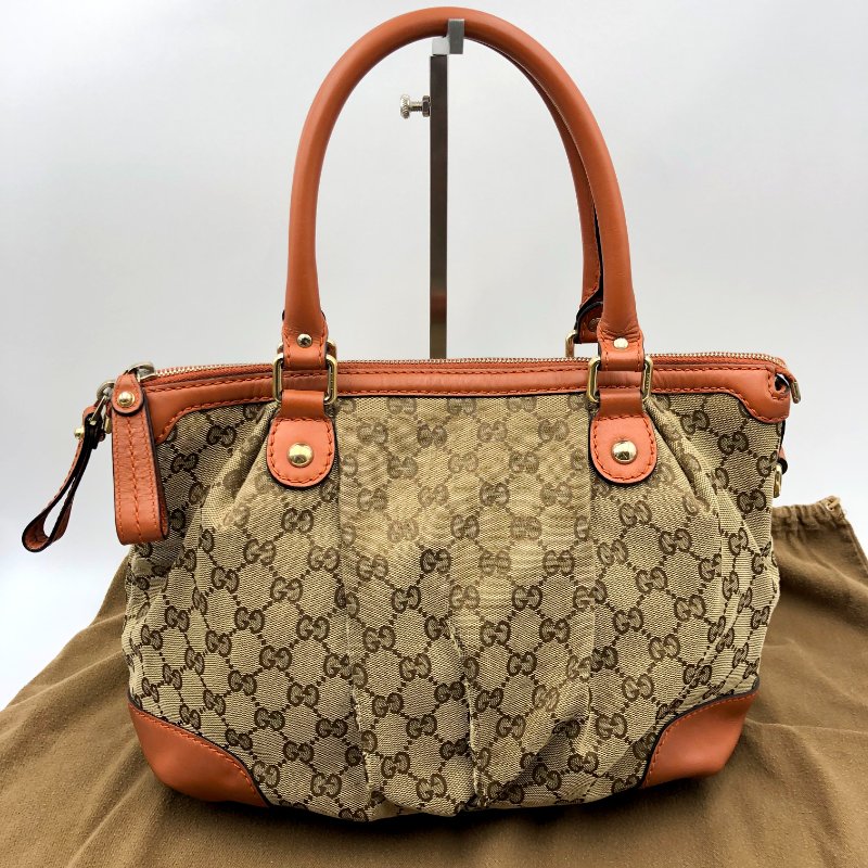 GUCCI Sukey系列 雙G緹花配皮托特包，逛街包，通勤包，手提包，二手真品，正品，現貨【已售出】-13