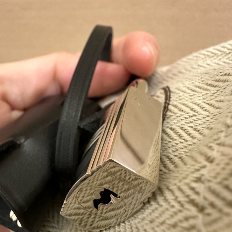 Hermes 愛馬仕 Herbag 31 帆布拼牛皮 特殊編織款 熊貓配色-24