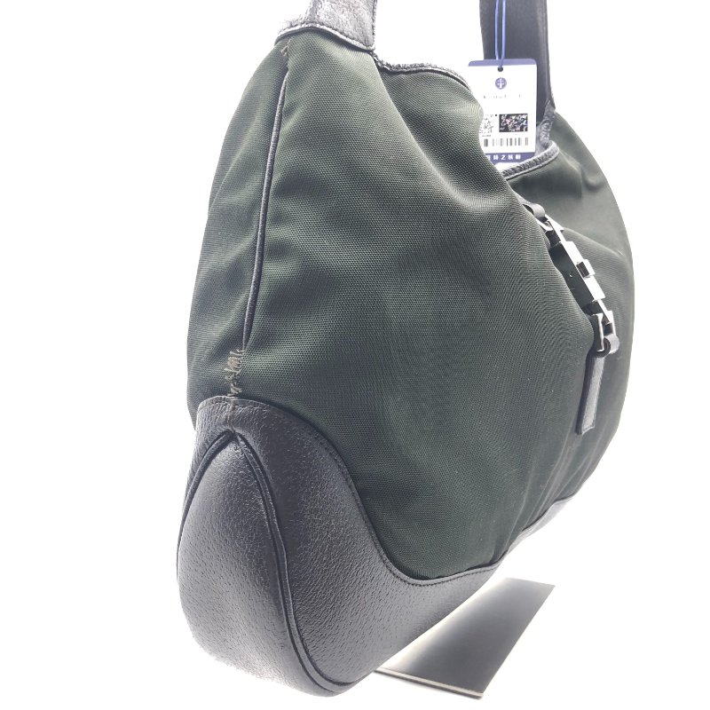 【已售出】Gucci Jackie 經典賈姬包，尼龍布配皮革，側背包，手提包，通勤包，二手真品，正品，現貨-2