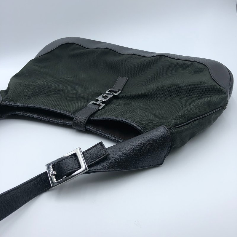 【已售出】Gucci Jackie 經典賈姬包，尼龍布配皮革，側背包，手提包，通勤包，二手真品，正品，現貨-4