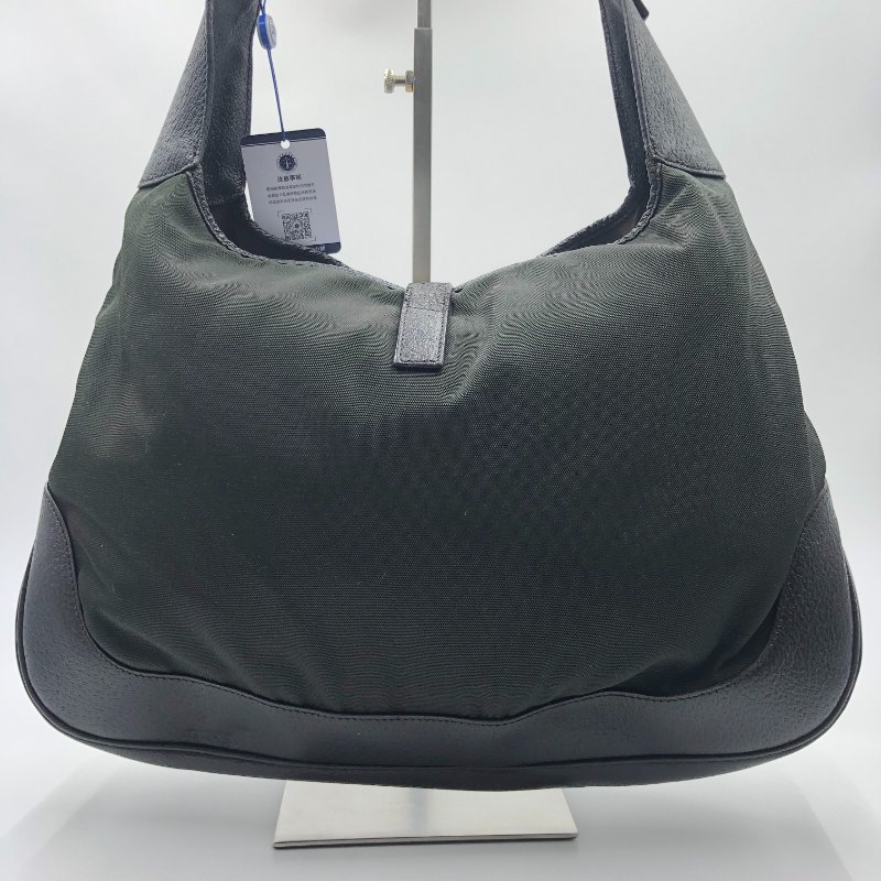 【已售出】Gucci Jackie 經典賈姬包，尼龍布配皮革，側背包，手提包，通勤包，二手真品，正品，現貨-5