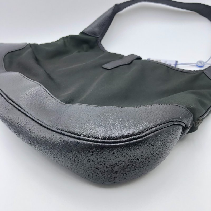 【已售出】Gucci Jackie 經典賈姬包，尼龍布配皮革，側背包，手提包，通勤包，二手真品，正品，現貨-9