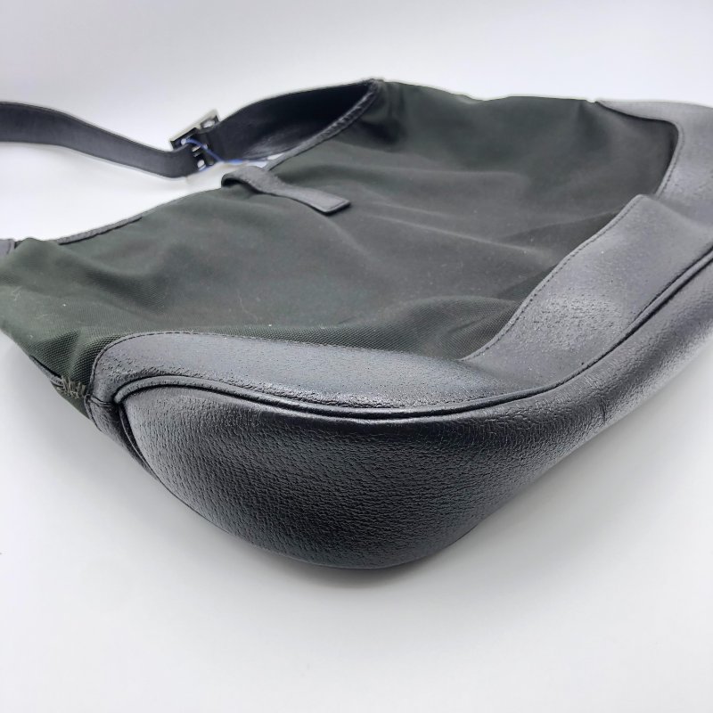 【已售出】Gucci Jackie 經典賈姬包，尼龍布配皮革，側背包，手提包，通勤包，二手真品，正品，現貨-10