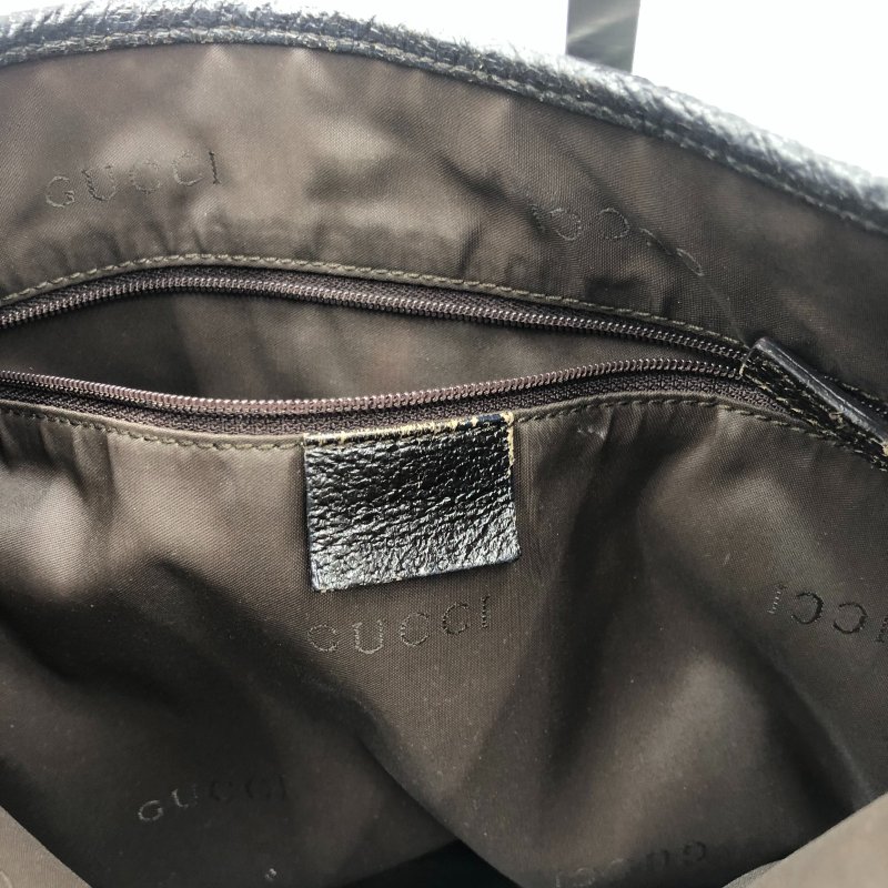 【已售出】Gucci Jackie 經典賈姬包，尼龍布配皮革，側背包，手提包，通勤包，二手真品，正品，現貨-12