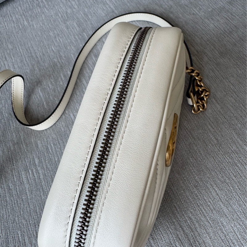GG Marmont mini shoulder bag 奶油白 迷你相機包-7