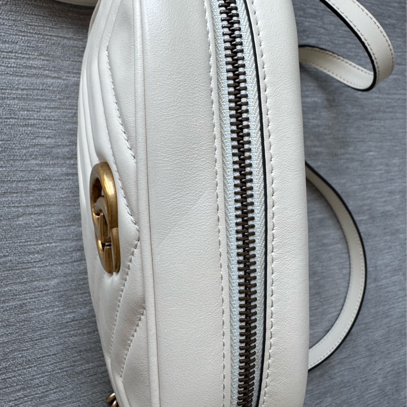 GG Marmont mini shoulder bag 奶油白 迷你相機包-8
