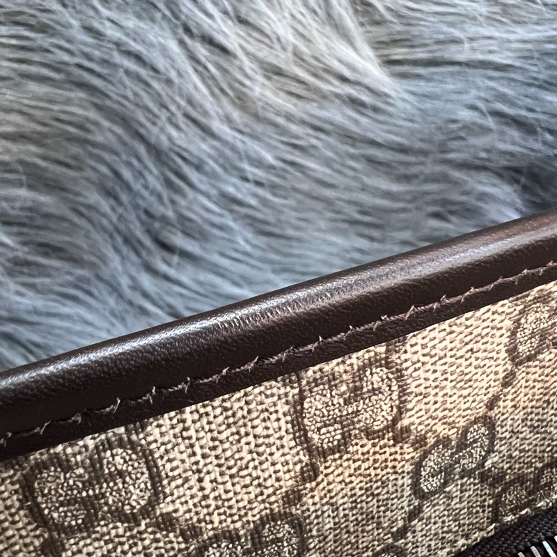 Gucci 211137 咖啡色 PVC GG 老花 托特包 購物包 手提包-16