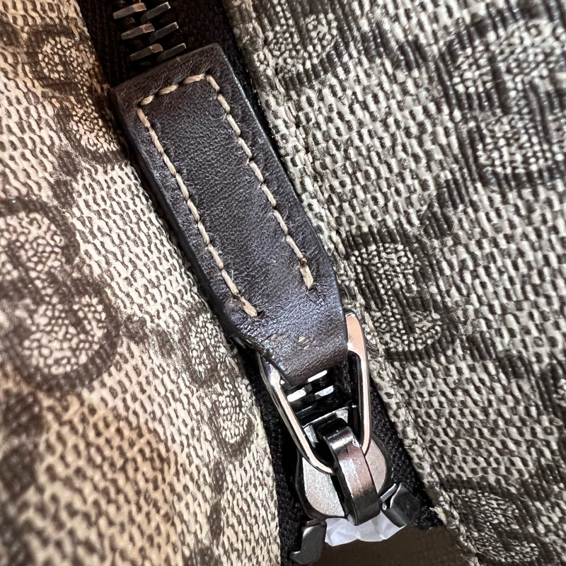 Gucci 211137 咖啡色 PVC GG 老花 托特包 購物包 手提包-17