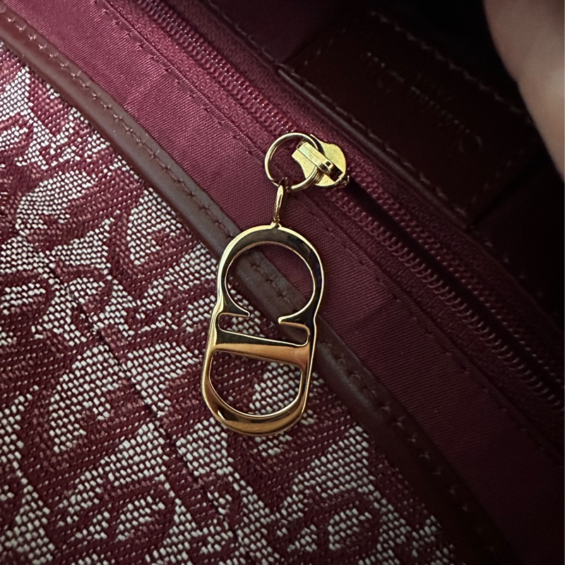 「全台最甜價❤️」Dior酒紅色馬鞍包 Dior saddle bag 中型款(95新)-10