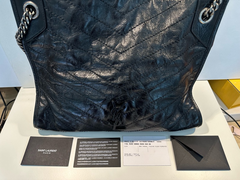 YSL / Saint Laurent Niki Shopping Bag 復古小牛皮購物袋-8