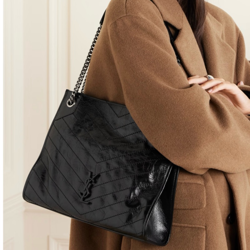 YSL / Saint Laurent Niki Shopping Bag 復古小牛皮購物袋-9