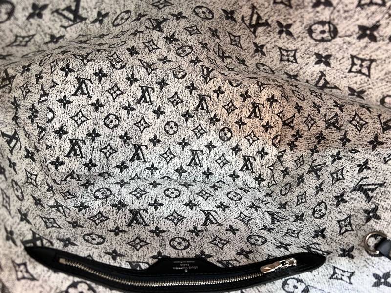 LV M21465 老花 丹寧 牛仔 刷色 Neverfull MM 托特包 購物包 手提包-7
