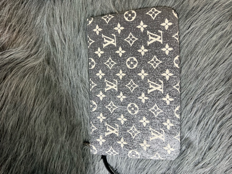 LV M21465 老花 丹寧 牛仔 刷色 Neverfull MM 托特包 購物包 手提包-22