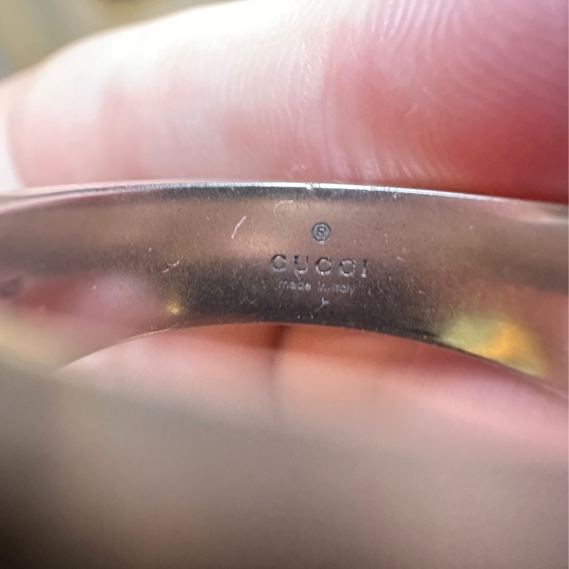 Gucci 互鎖 G 戒指 綠松石琺瑯和銀-6