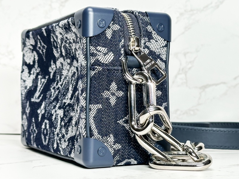 絕版Louis Vuitton LV 限量牛仔軟盒子mini soft trunk-2