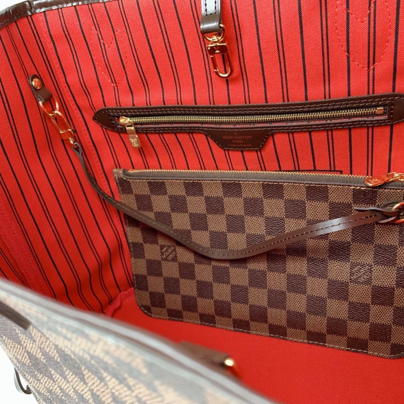 LV Neverfull MM棋盤格中款托特包-7