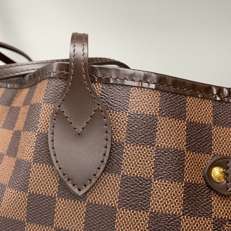 LV Neverfull MM棋盤格中款托特包-12