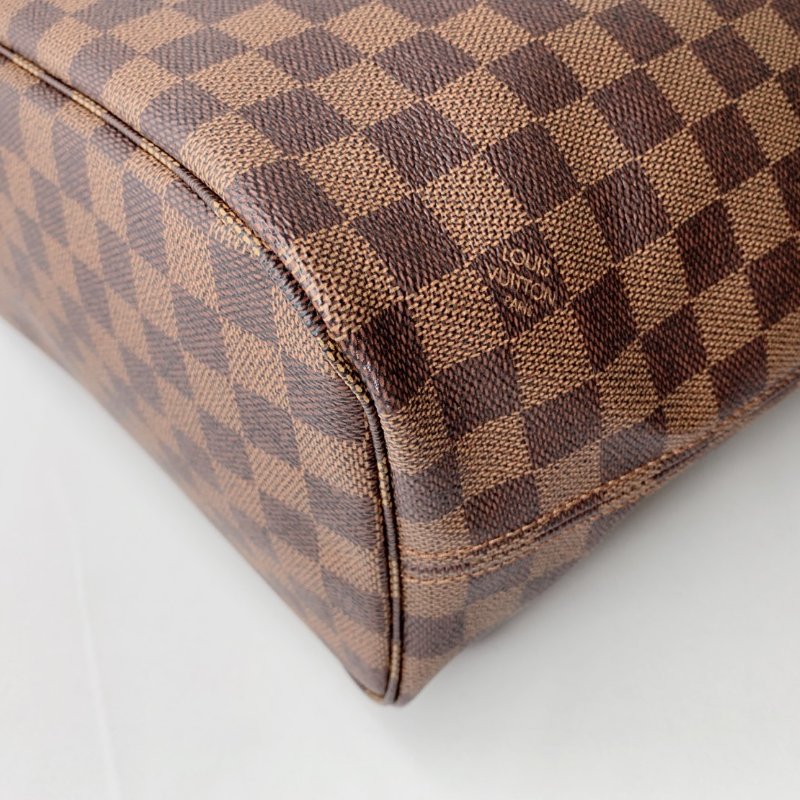 LV Neverfull MM棋盤格中款托特包-17