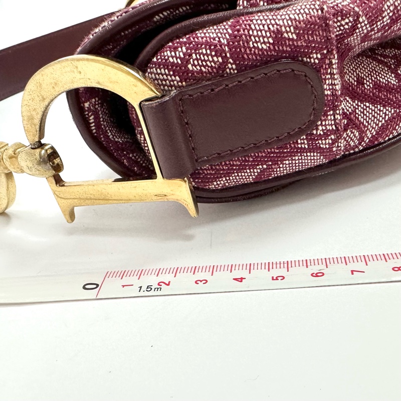 【美收精品】Dior 酒紅 馬鞍包 88-329-2