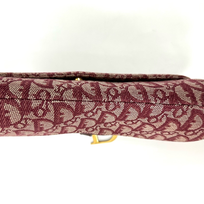 【美收精品】Dior 酒紅 馬鞍包 88-329-5