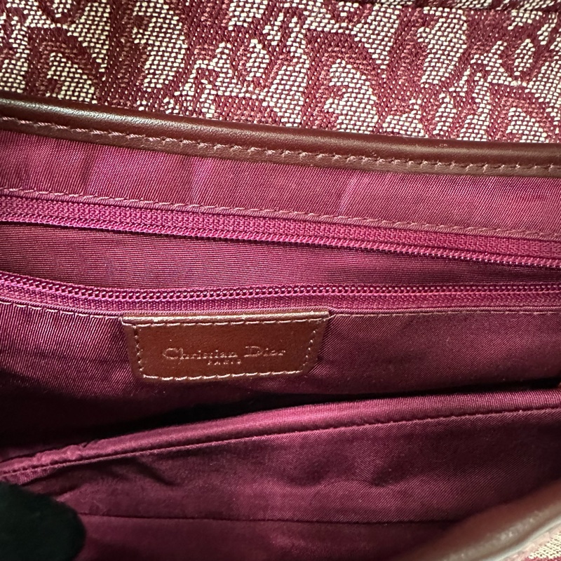 【美收精品】Dior 酒紅 馬鞍包 88-329-13